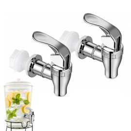 2-Pack Push Beverage Dispenser Water Spigot, Abs Plating Material