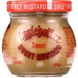 Inglehoffer Mustard, Sweet Honey, 4-Ounce Jars (Pack of 12)