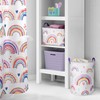 Allure Home Creation Rainbow Hearts 2-Piece Laundry Hamper and Storage
