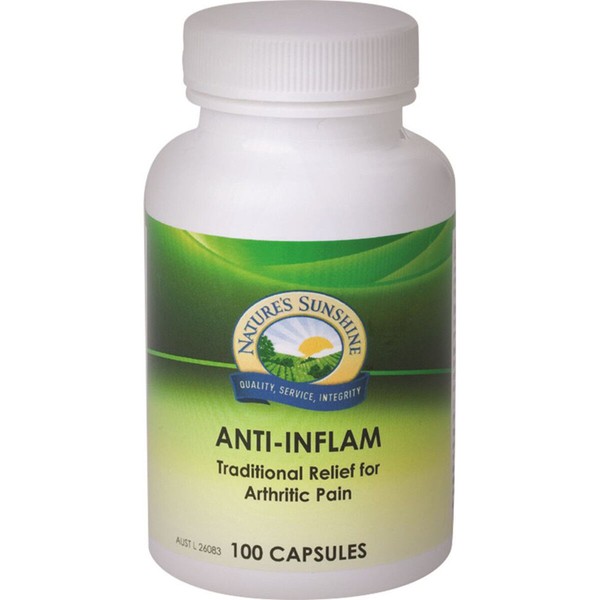 2 x 100 Capsules NATURES SUNSHINE Nature's Anti Inflam arthritic Anti-Inflam