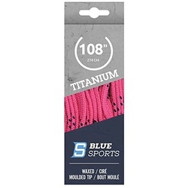 Blue Sports Ice Skate Shoelaces 274 cm Pink 108', pink