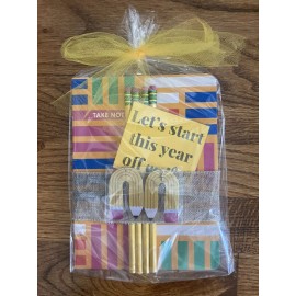 Unbranded BACK TO SCHOOL Teacher Gift Pencil Earrings, Pencils & Novelty Notebook