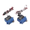 2Pcs 7KG 2065 RC Servo Waterproof Low Noise Gearbox Servo