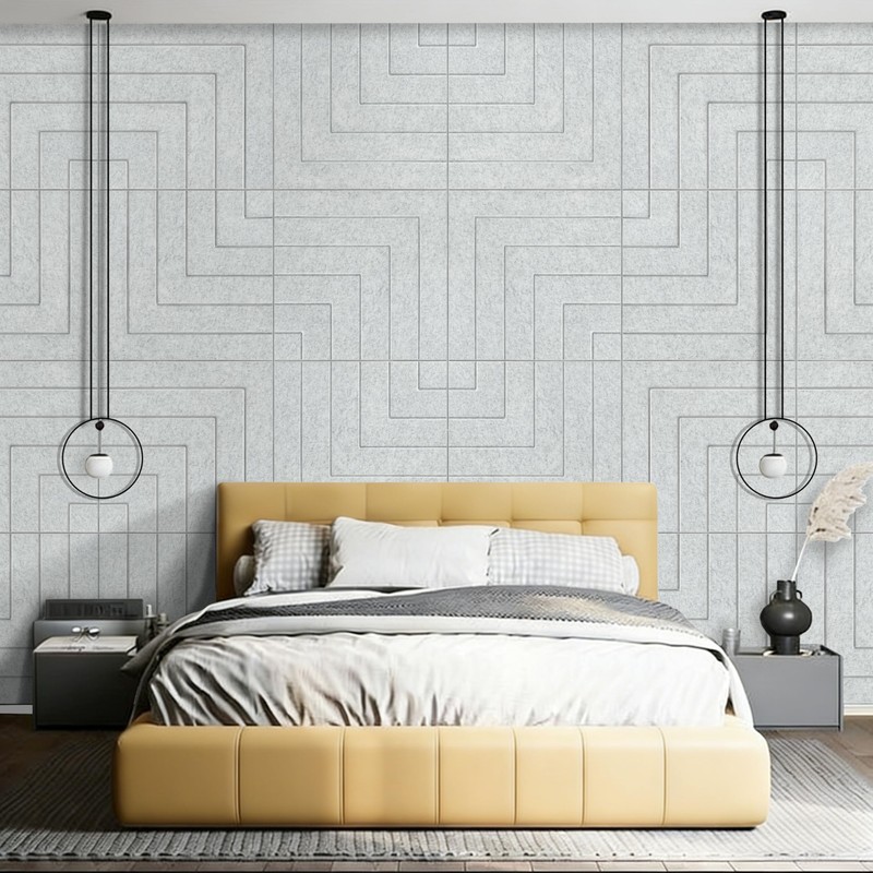KERRAM Acoustic Wall Panels Self Adhesive 6-Pack 24x24IN Sound Proof