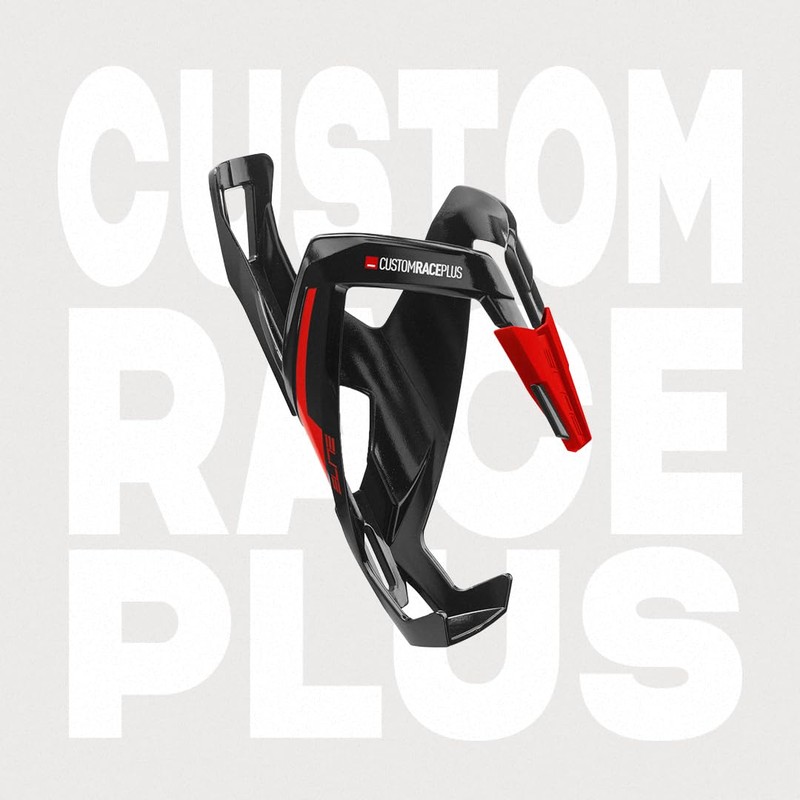 Elite Custom Race PLUS Bottle Cage (2020) Black Glossy/White 0140643