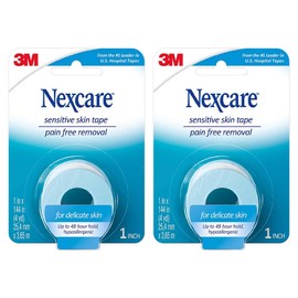 Nexcare Nexcare Sensitive Skin Tape, 1 in x 4 yds, 2 Count (Pack of 1)