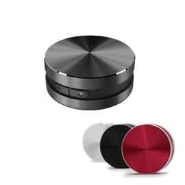 Bone Conduction Speakers Ultra Mini, Turn Anythin into Speaker, Stereo Bass Portable Small Cordless Speaker with Suction Cup for Home Outdoor Travel (Black)