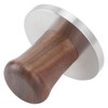 Wood Handle Coffee Tamper Stainless Steel Press Detachable Flat Base