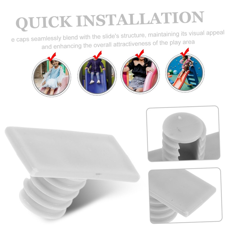 ULTECHNOVO 1 Set Weather Resistant Plastic Caps for Slides Fit