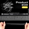 50 Pcs Clear Rubber Bands 200x5mm (Perimeter x Width) Transparent