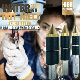 Herramienta de Tapón de Agua para Tuberías, Utensilio de Fusión en Caliente para Esquinas de Agua del Grifo, Parada de Fusión en Caliente, Aguja de Inyección de Agua,