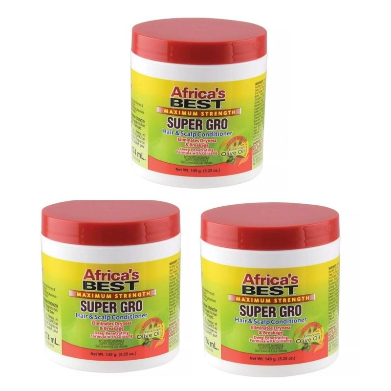 Africa's Best Maximum Strength Super Gro Hair & Scalp Conditioner,