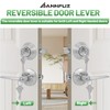 ANNFUZ Keyed Alike(Same Keys) Front Door Lever Knob with Single