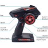 Fasizi 2.4G RC Car Controller 4 Channel Digital Radio Remote