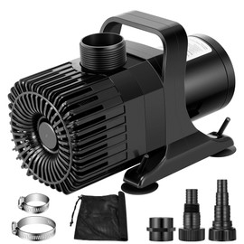 VIVOSUN 3700 GPH Submersible Water Pump with Barrier Bag, Ultra Quiet 300W Pond Pump for Pond, Waterfall, Fish Tank, Statuary, Hydroponic, 21Ft. Lift Height