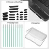 21PCS Anti Dust Dirt Plug Port Cover Compatible 2026-2021 MacBook