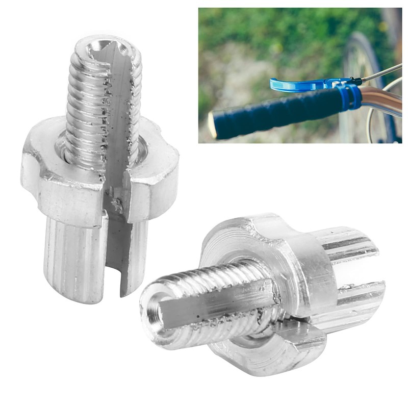 Cuifati 2pcs M7 Bicycle Brake Lever Adjuster Screws, Aluminium Alloy
