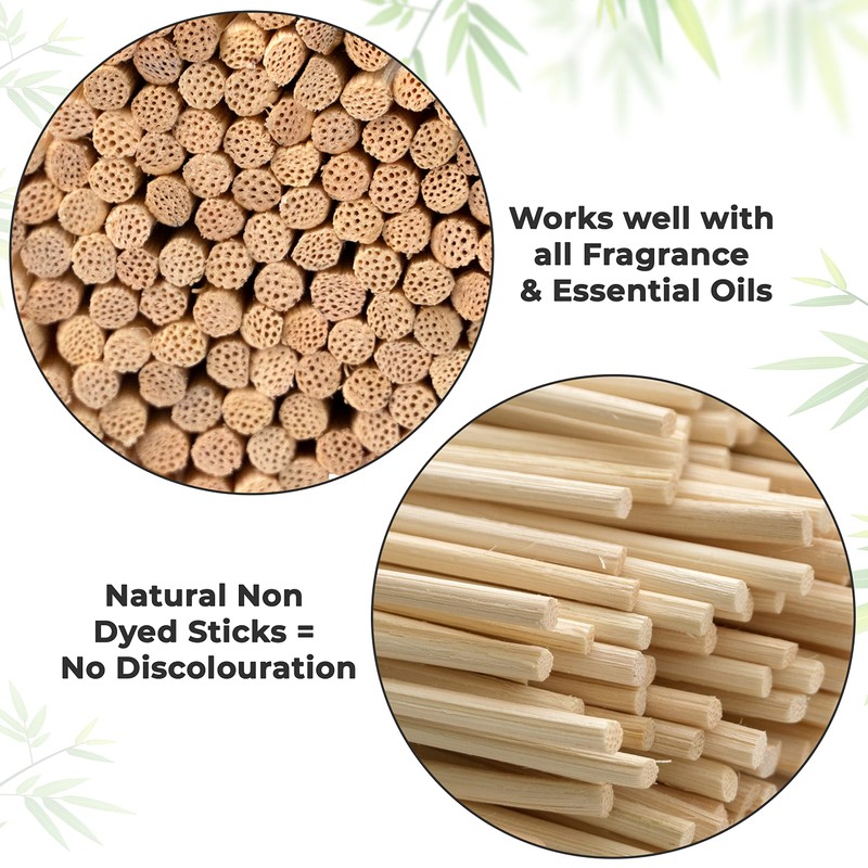 Reed Diffuser Sticks – 100 pcs of Black Rattan Essential