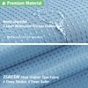 Dynamene Extra Long Shower Curtain - 84 Inch Long Blue