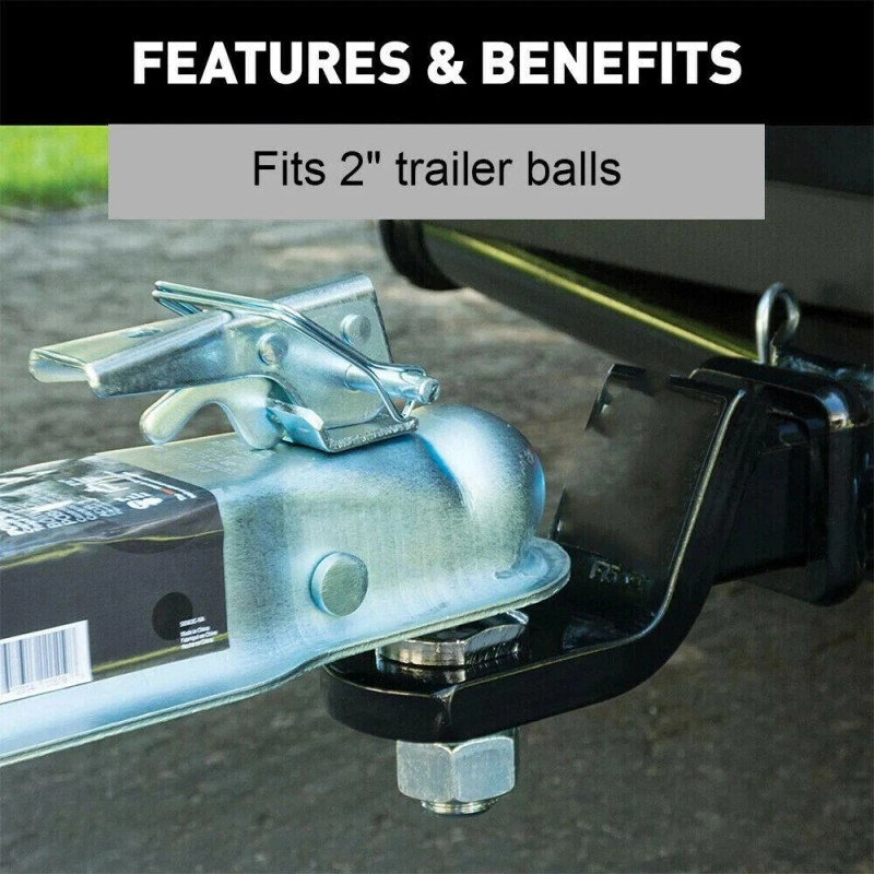 TREK POWER Straight Tongue Trailer Coupler 3500lbs For 2" Hitch