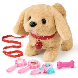 Stimmungs Electronic Pet Dog Toy Dog with Lead for Running and Barking for Toddlers Girls Boys 3 4 5 Years Old Labrador