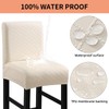 Fuloon Waterproof Bar Stool Covers, High Elastic Fit Removable Washable