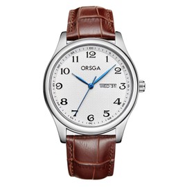 CIVO Mens Watch Leather Analog: Waterproof Easy to Read Quartz Date Wrist Watch Fashion Elegant Casual Brown Watch