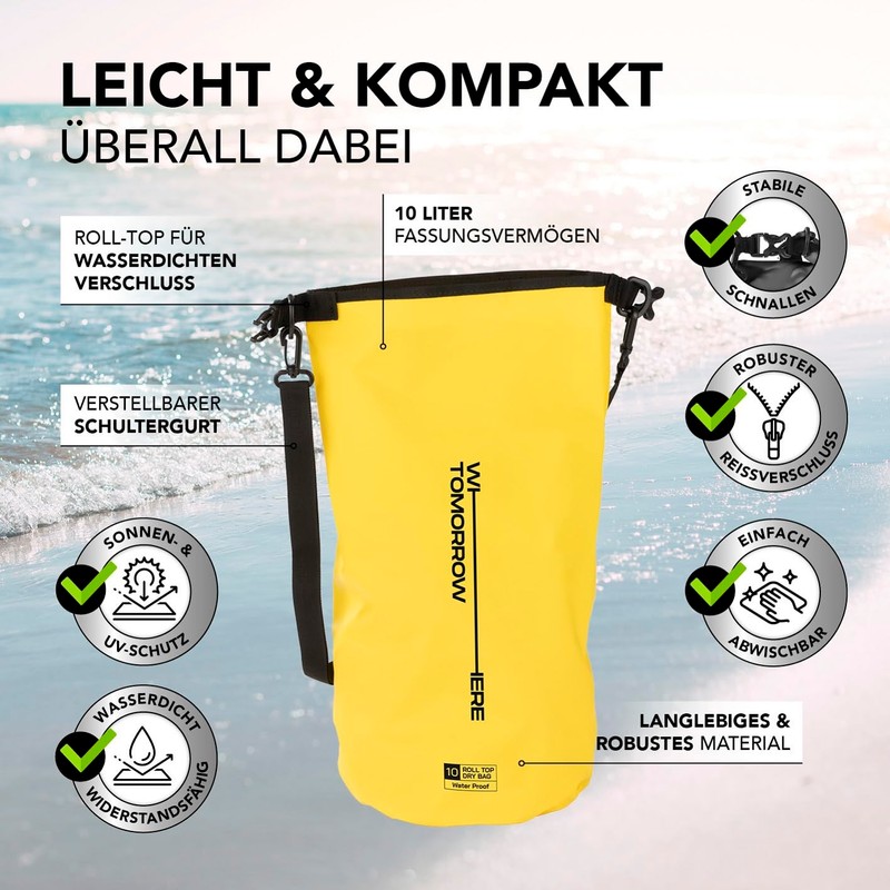 #DoYourOutdoor Where Tomorrow Dry Bag 2L Grey - Waterproof Backpack