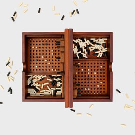 Iron & Glory Sea Battle Game | Wooden Puzzle Board Game | Gift Ideas For Dad & Mens Birthday Gifts | Home Decor Accessories & Coffee Table Decor | Strategy Games & Puzzle Box | Living Room Accessories