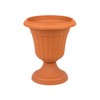 Classic plastic terracotta colour Milano flowerpot vase 30 cm of