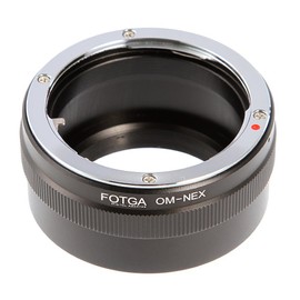 Adapter Ring for Olympus OM Mount Lens to Sony E-Mount Camera - Aluminum & Brass, Anodized Construction - Supports Infinity Focus & Metering - Manual Focus Only