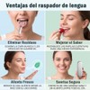 2pcs Set de 6 Limpiador de Lengua de Acero Inoxidable,con