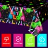 APUXXJUPA 4 Pack Glow in the Dark Tablecloths, Neon Table