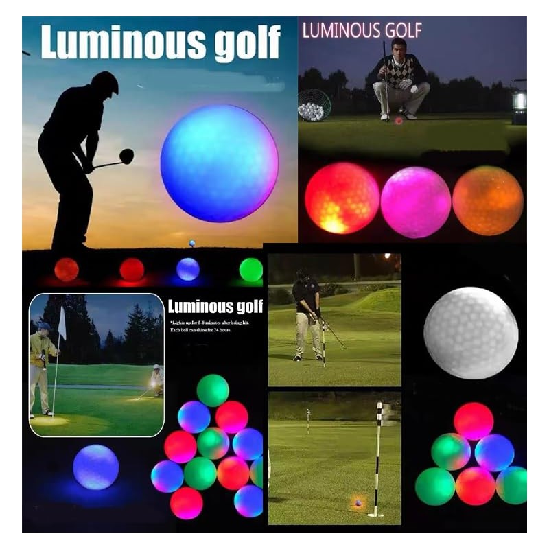 Batone Glow Golf Balls Dark Long Last Super Bright Night