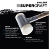 Supercraft 3366.225 Soft Hammer with Vibration-Absorbing Ergonomically Shaped and Painted