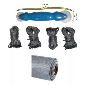 Robin Kit Instalación Tela Mosquitero 5x1.8m Vinil & Garrucha