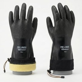 SHOWA 282-02 - Guante impermeable transpirable para deportes de nieve con puño extendido, XL (1 par), negro