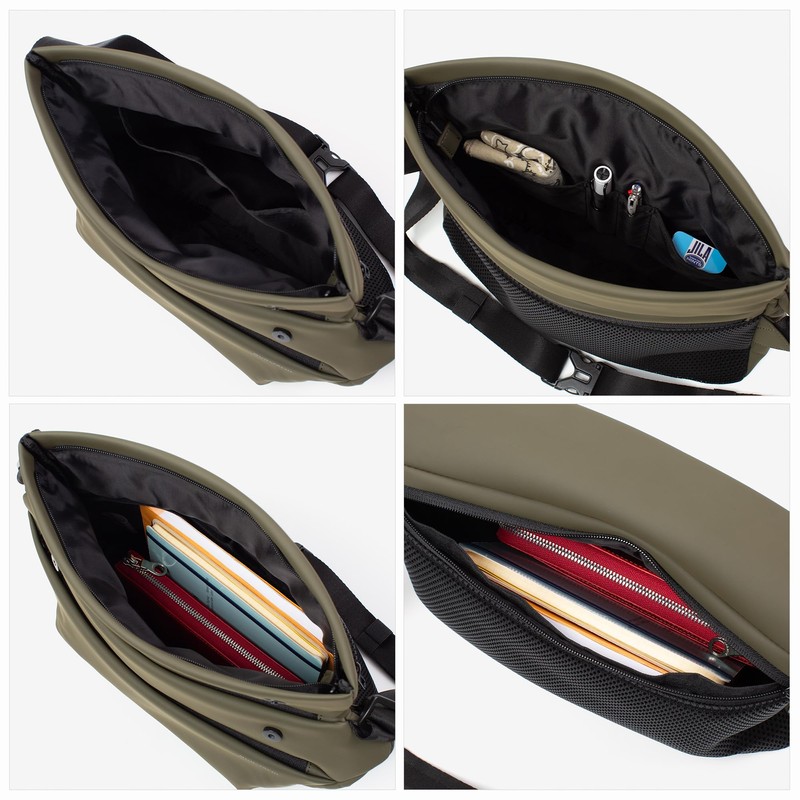 Mustache JVD-0461 Men's Shoulder Bag, Plastic Bottle Storage, Cold Insulation,