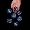 ARUOHHA DND Resin Dice Set Handmade Lightning D&D Dice Set