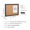 24 X 18 Inches Double-Sided Cork Board MDF Sticker Frame