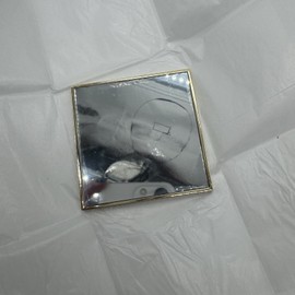 YVES Saint Laurent Beauty Mirror Black With Gold Trim & YSL Logo