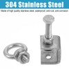 Afcabakila 6 Pcs 25mm C Clamps, 304 Stainless Steel with