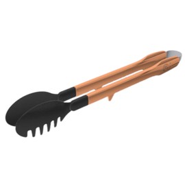 Plastic Service Tongs, Copper Antibacterial Copper Gold, 10.0 x 3.3 x 1.8 inches (25.5 x 8.5 x 4.5 cm) A-06P