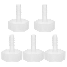 PATIKIL 5 Pack Plastic Hose Barb Fitting, 5/16" Barb x 3/4" G Female Thread Adapter Connector Pipe Fitting for Water Liquid Air Gas Fuel