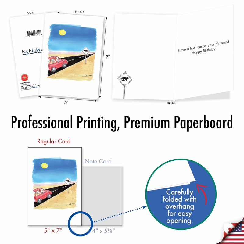 NobleWorks - 1 Funny Birthday Card Cartoons - Hilarious Comic