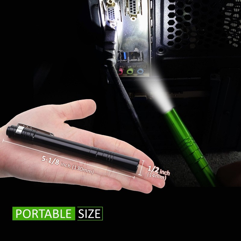 SEAMAGIC 15-Pack LED Penlight - Pocket Bulk Pen Light Flashlight