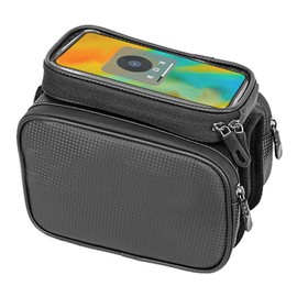 Cycling Phone Front Frame Bag Large Capacity Multifunction Waterproof Sensitive Touch Control Cycling Top Tube Phone Pouch