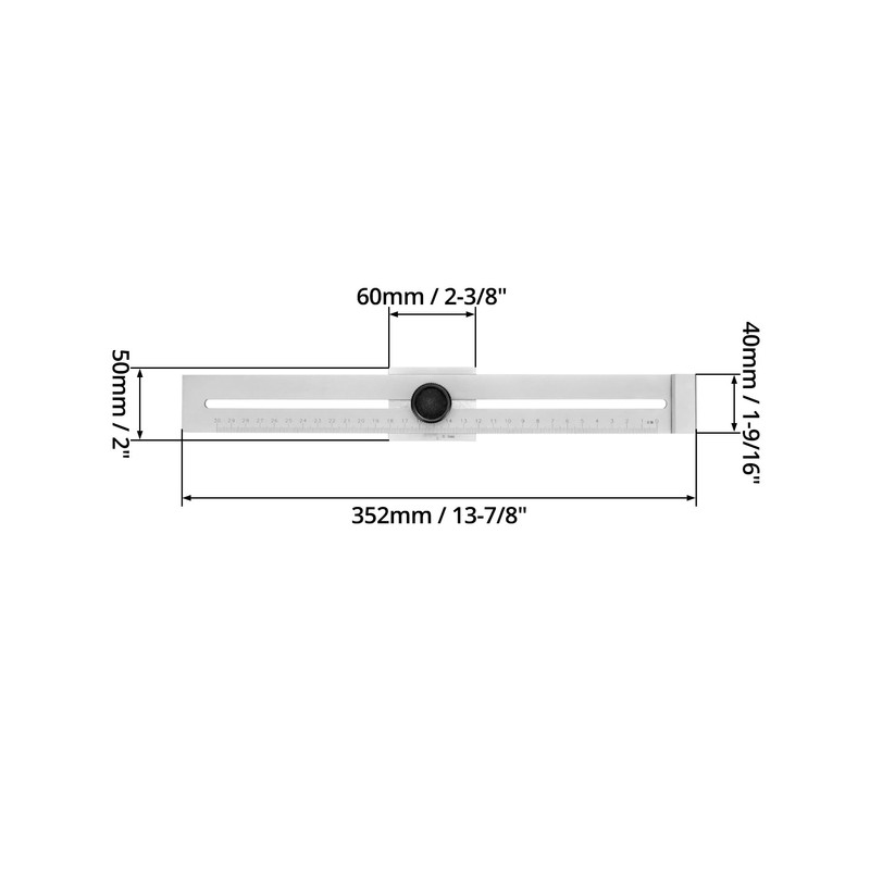 QWORK® Precision Marking Gauge Carbon Steel Parallel Scriber with Laser