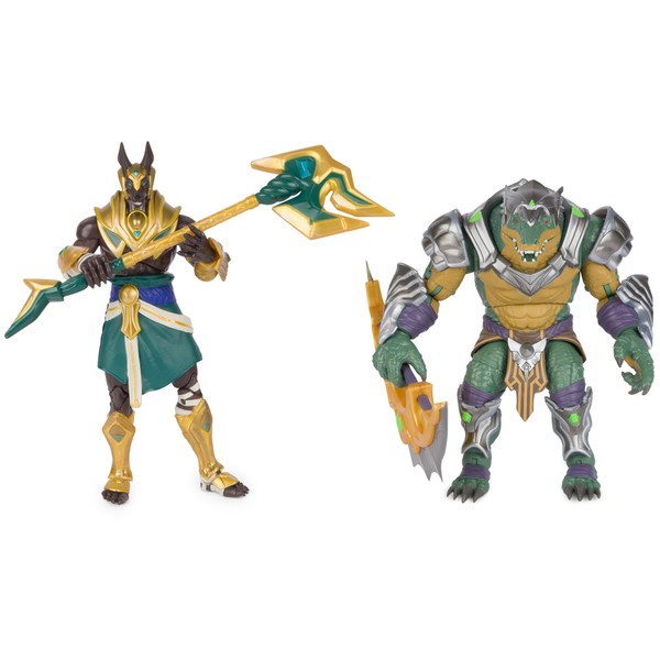 League of Legends, 2-Pack, Official Nasus and Renekton Collectible Figures, Over 7-Inches with 2 Accessories, The Champion Collection, Collector Grade, Ages 14 and Up