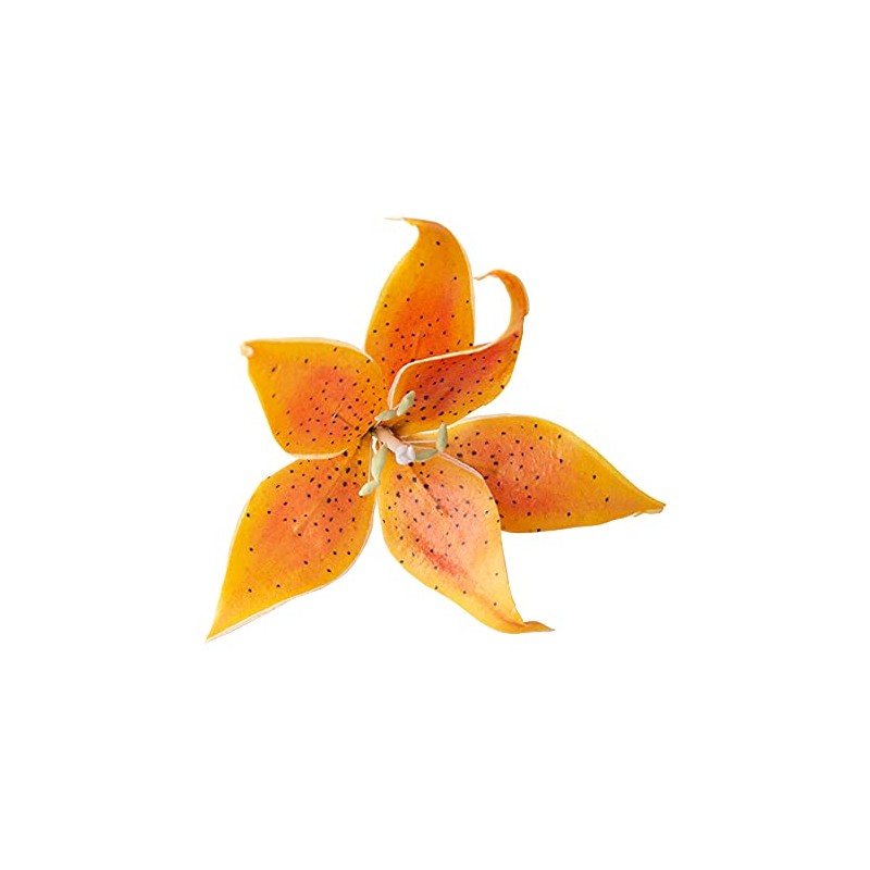 Crystal Candy Make-a-Tiger-Lily Wafer-Paper Flowers, Yellow